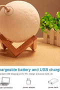 New Night Light 3D Moon 3 Color LED Globe 15 cm MG15C - with | Sold by Uncle Wiener's Wholesale