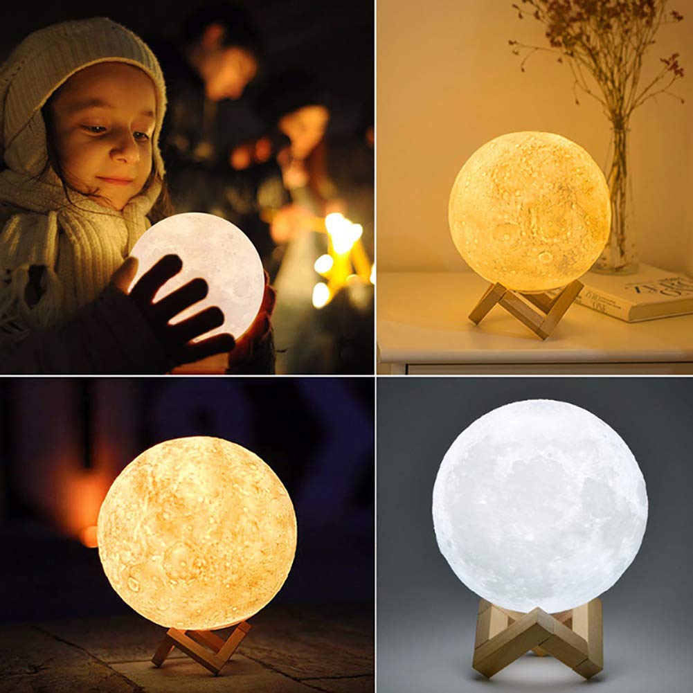 New Night Light 3D Moon 3 Color LED Globe 15 cm MG15C - with | Sold by Uncle Wiener's Wholesale