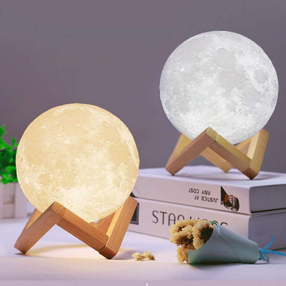 New Night Light 3D Moon 3 Color LED Globe 15 cm MG15C - with | Sold by Uncle Wiener's Wholesale