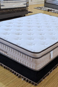 Night Star H8 12” Gel Memory Foam Mattress – side view

Euro top cooling mattress surface texture

Night Star mattress layers – foam and coil structure

King size mattress on bed frame – firm profile

Breathable fabric cover for temperature regulation
