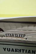 Night Star H8 12” Gel Memory Foam Mattress – side view

Euro top cooling mattress surface texture

Night Star mattress layers – foam and coil structure

King size mattress on bed frame – firm profile

Breathable fabric cover for temperature regulation