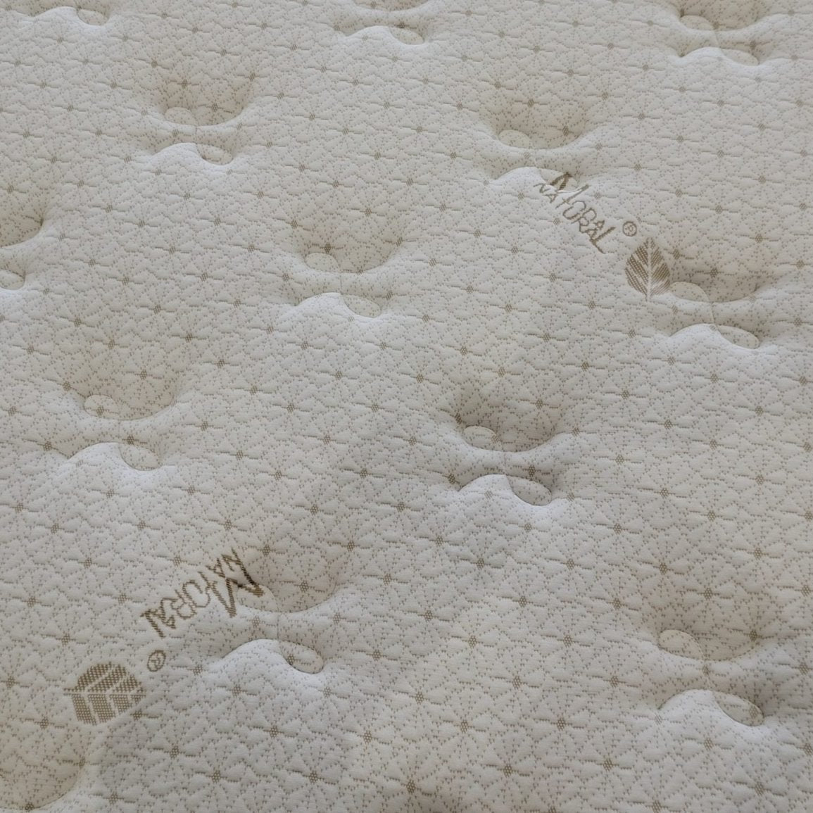 Night Star H8 12” Gel Memory Foam Mattress – side view

Euro top cooling mattress surface texture

Night Star mattress layers – foam and coil structure

King size mattress on bed frame – firm profile

Breathable fabric cover for temperature regulation