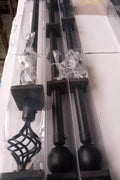 New No Measuring Curtain Rod - with Ball Style: | Sold by Uncle Wiener's Wholesale