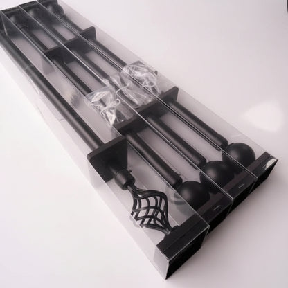 New No Measuring Curtain Rod - with Ball Style: | Sold by Uncle Wiener's Wholesale