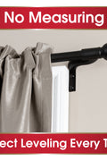 New No Measuring Curtain Rod - with Ball Style: | Sold by Uncle Wiener's Wholesale
