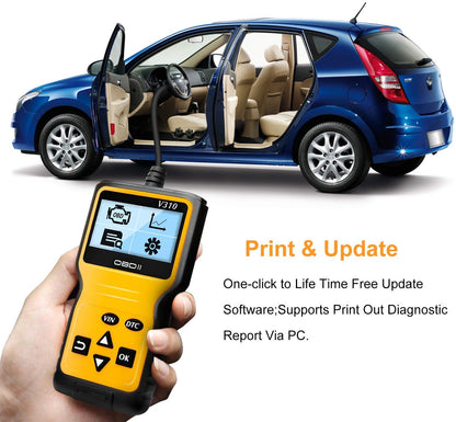 New OBD2 Reader V310 Universal Diagnostic Scanner – Car Engine Code Reader with LCD, Plug & Play - with | Sold by Uncle Wiener's Wholesale