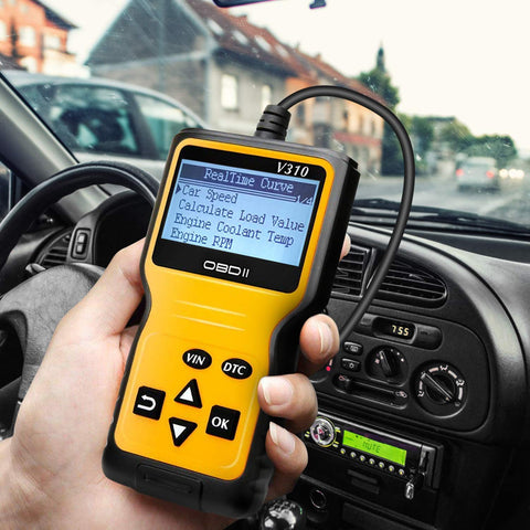 New OBD2 Reader V310 Universal Diagnostic Scanner – Car Engine Code Reader with LCD, Plug & Play - with | Sold by Uncle Wiener's Wholesale