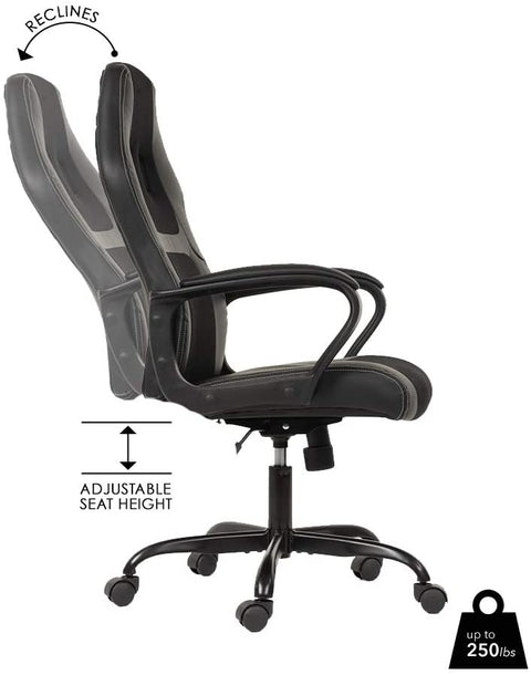 Red and Black Gaming Chair – High Back Design
GRC31 Office Chair – Ergonomic Style and Build
Adjustable Gaming Desk Chair – Side Angle View
Computer Chair with Armrests and Casters – Blue Model
Home Office and Gaming Chair – Easy Assembly Included