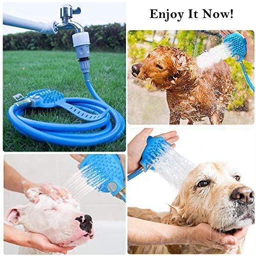 New og Bathing 2 - in - 1 Shower Sprayer Brush – Gentle Pet Grooming & Washing Tool 70S21 - with | Sold by Uncle Wiener's Wholesale