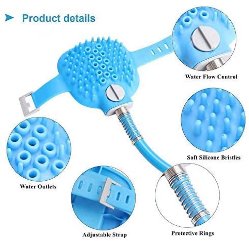 New og Bathing 2 - in - 1 Shower Sprayer Brush – Gentle Pet Grooming & Washing Tool 70S21 - with | Sold by Uncle Wiener's Wholesale