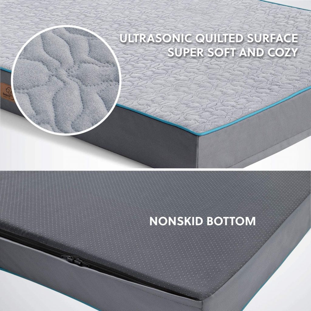 New Orthopedic Memory Foam Dog Bed with Removable Washable Cover – Joint Support for All Breeds - with Small dog bed 15″x20″x3″ | Sold by Uncle Wiener's Wholesale
