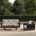 New OTTA Outdoor Laurel 4 - Piece Patio Set – Sunbrella® Cushions & All - Weather Wicker 1909806 - with | Sold by Uncle Wiener's Wholesale
