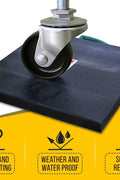 OUTRIGGER PAD RIGGER PAD DOLLY RV PAD PLASTIC HEAVY DUTY - with 15"x15"x1" Square | Sold by Uncle Wiener's Wholesale