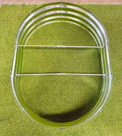 Oval Metal Raised Garden Bed for Outdoor Vegetables and Flowers

Heavy-Duty Galvanized Steel Garden Planter Bed

Stylish Oval Garden Planter for Backyard and Patio Gardening


