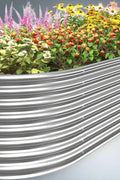 Oval Metal Raised Garden Bed for Outdoor Vegetables and Flowers

Heavy-Duty Galvanized Steel Garden Planter Bed

Stylish Oval Garden Planter for Backyard and Patio Gardening

