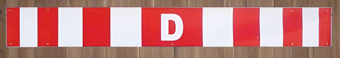 Red and white oversized load banner for trucks and trailers
Heavy-duty wide load warning sign with brass grommets
96 inch x 12 inch oversized load safety banner
Reflective wide load banner for Canadian highway use
Trailer-mounted oversized load sign for transportation safety