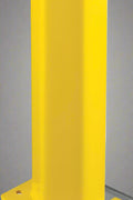 “Heavy-duty yellow metal pallet rack protector for warehouse safety”

“Steel rack guard with powder-coated finish, 18-inch height”

“Pallet rack corner shield for industrial storage protection”