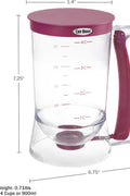 4 Cup Pancake & Waffle Batter Dispenser – Purple Handle

No-Drip Batter Dispenser for Muffins and Cupcakes

Easy-Pour Spring-Handle Pancake Batter Dispenser

Kitchen Baking Tool – Batter Dispenser with Measurement Markings

Pancake and Muffin Batter Dispenser 900ml Capacity