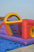 30 ft inflatable obstacle course for kids party or school event
Rental-grade inflatable bouncy obstacle course with blower
Multicolor commercial obstacle course for outdoor fun
Inflatable challenge course with crawl-throughs and slides
