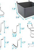 New Pegboard Hooks Assortment, Plastic Bins & Pegs S1128 - with | Sold by Uncle Wiener's Wholesale