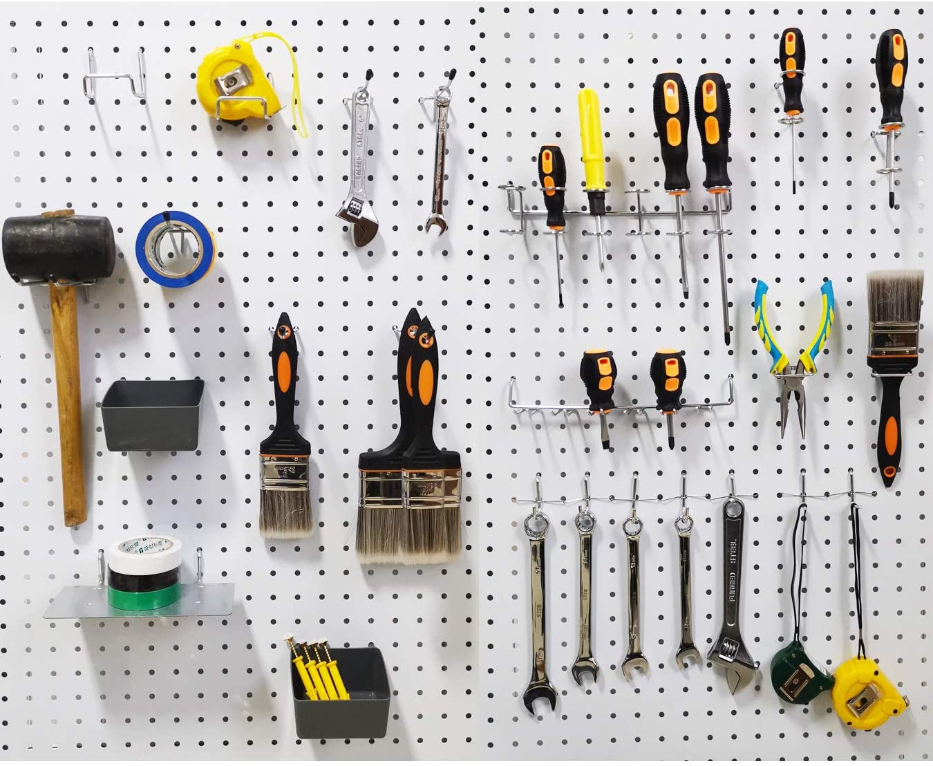 New Pegboard Hooks Assortment, Plastic Bins & Pegs S1128 - with | Sold by Uncle Wiener's Wholesale