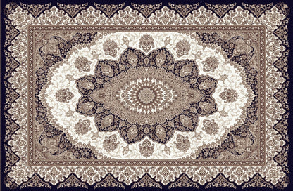 “Oriental area rug in beige vintage boho pattern”

“Traditional medallion rug with non-slip backing”

“Boho-style carpet for modern living room”

“5x7 Persian style area rug with washable fabric”

“Decorative entryway rug in oriental theme”