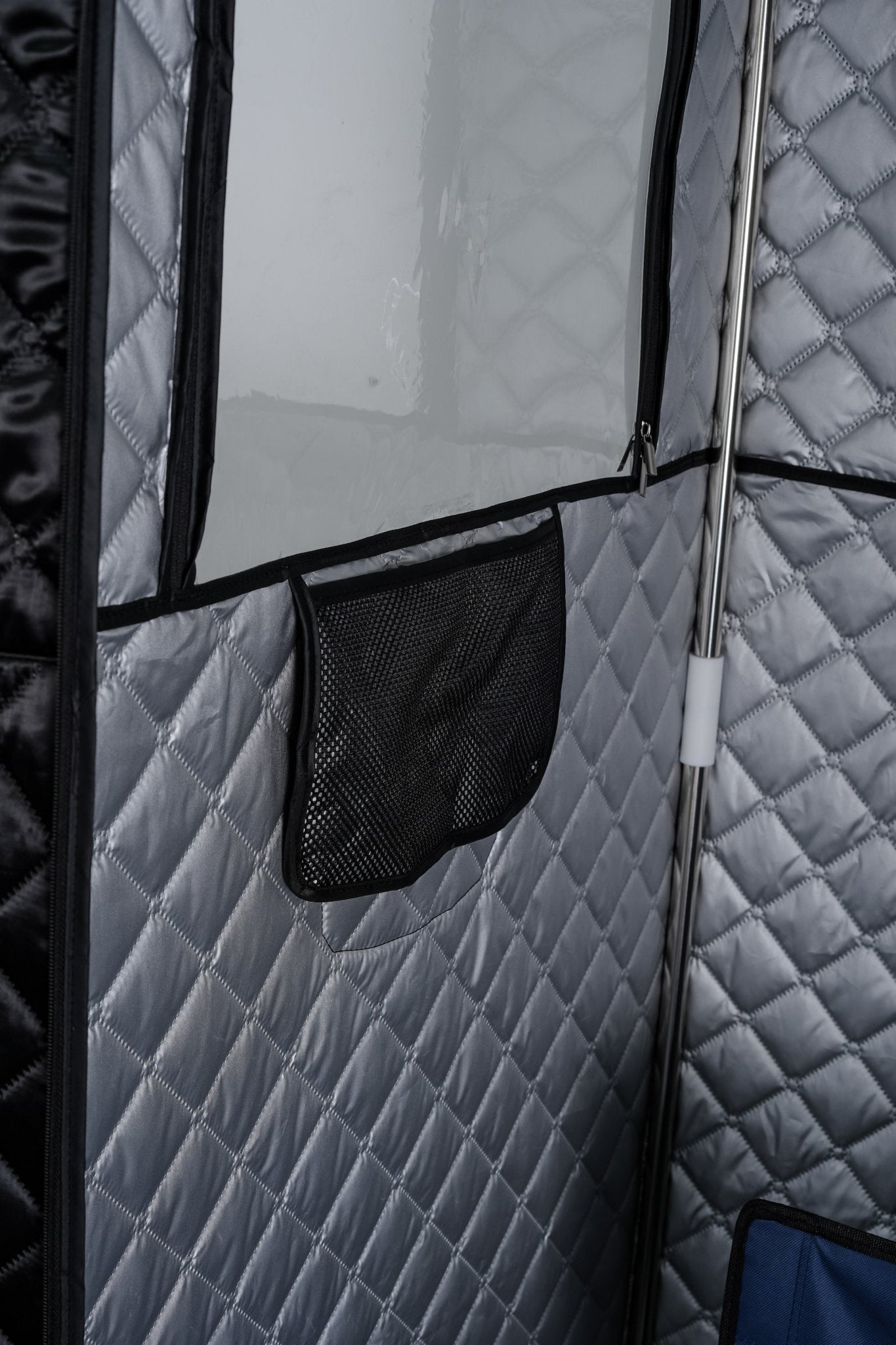 New Personal Steam Sauna Tent with 3L Steamer, Stainless Steel Frame, Remote Control, LED Light & Foldable Chair | Home Spa Solution SS90180 - with | Sold by Uncle Wiener's Wholesale