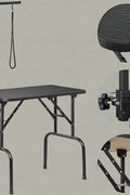 Pet Grooming Table with Adjustable Arm – Front View

Black Dog Grooming Table with Loop and Arm

Foldable Grooming Table for Dogs – Side Angle