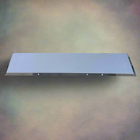 "Peterbilt 379 stainless steel front bumper 20 inch"
"18 inch stainless truck bumper for Peterbilt 379"
"Polished stainless bumper with standard mount"
"Heavy-duty 11-gauge stainless front bumper"