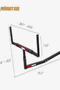 Heavy-Duty Pickup Truck Bed Hitch Extender Rack for Boats, Lumber, and Kayaks – Adjustable Height and Length