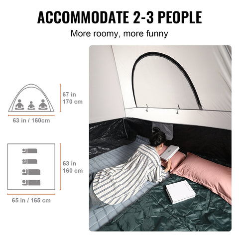 New Pickup Truck Tent with Rain Layer & Carry Bag – Available in 65"x65"x67" and 79"x65"x67" - with TTHC01 - 65" x 65" x 67" | Sold by Uncle Wiener's Wholesale