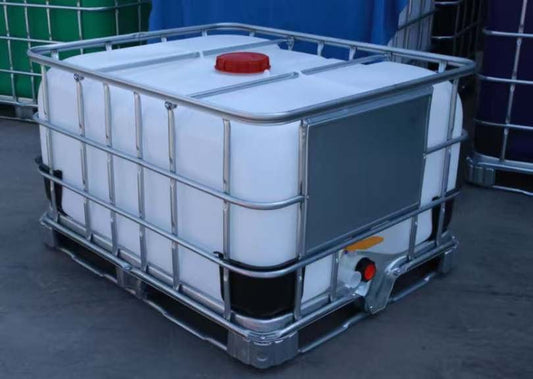 New Plastic IBC Tank 1000L & 500L Horizontal Water Storage Container IBCT1000 - with 500L | Sold by Uncle Wiener's Wholesale