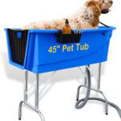New Plastic Pet Dog Grooming Bathtub – Durable Wash Station for Dogs & Animals | Model 1127841 - with | Sold by Uncle Wiener's Wholesale