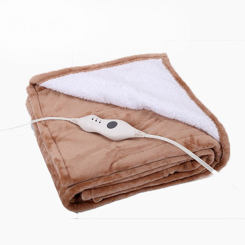 New Plush Royal Mink Reversible Electric Heating Throw ��� Soft Heated Blanket with Adjustable Heat Settings BW7520 - with BROWN & WHITE BW7520 | Sold by Uncle Wiener's Who