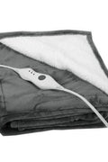 New Plush Royal Mink Reversible Electric Heating Throw ��� Soft Heated Blanket with Adjustable Heat Settings BW7520 - with GRAY & WHITE GW7520 | Sold by Uncle Wiener's Who