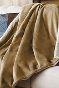 New Plush Royal Mink Reversible Electric Heating Throw ��� Soft Heated Blanket with Adjustable Heat Settings BW7520 - with GRAY & WHITE GW7520 | Sold by Uncle Wiener's Who