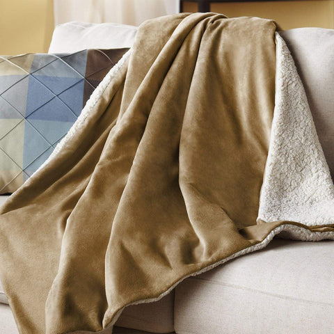 New Plush Royal Mink Reversible Electric Heating Throw ��� Soft Heated Blanket with Adjustable Heat Settings BW7520 - with GRAY & WHITE GW7520 | Sold by Uncle Wiener's Who