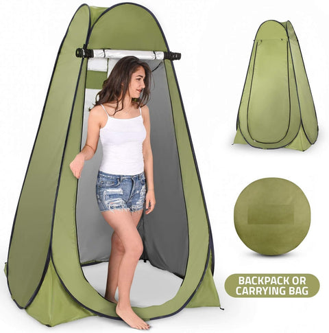 New Pop Up Privacy Tent for Camping – Portable Shower & Toilet Tent | S3052 - with | Sold by Uncle Wiener's Wholesale