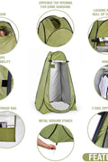 New Pop Up Privacy Tent for Camping – Portable Shower & Toilet Tent | S3052 - with | Sold by Uncle Wiener's Wholesale