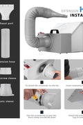 Portable airbrush spray booth with LED light and turntable
Foldable hobby spray booth with exhaust hose
Airbrush spray station for models and crafts