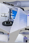 Portable airbrush spray booth with LED light and turntable
Foldable hobby spray booth with exhaust hose
Airbrush spray station for models and crafts