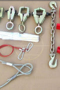 Portable 10-ton auto body frame puller red model F1000 side view

Complete auto frame straightening set with air pump hose and coupler

L-shaped frame puller tool setup for body shop repair

Pneumatic pump connected to vehicle frame puller in garage

Heavy-duty red portable frame puller with control handle F1000