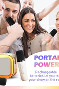 "Portable Bluetooth Karaoke Speaker with RGB Lights"

"Wireless Karaoke Speaker Set with Microphone"

"HiFi Audio Bluetooth Speaker for Party and Events"

"Rechargeable Karaoke Speaker with Dual Mic Support"

"RGB Light Show Bluetooth Karaoke System for Kids and Adults"