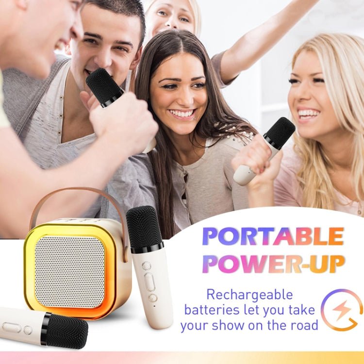 "Portable Bluetooth Karaoke Speaker with RGB Lights"

"Wireless Karaoke Speaker Set with Microphone"

"HiFi Audio Bluetooth Speaker for Party and Events"

"Rechargeable Karaoke Speaker with Dual Mic Support"

"RGB Light Show Bluetooth Karaoke System for Kids and Adults"