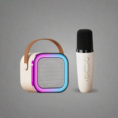 "Portable Bluetooth Karaoke Speaker with RGB Lights"

"Wireless Karaoke Speaker Set with Microphone"

"HiFi Audio Bluetooth Speaker for Party and Events"

"Rechargeable Karaoke Speaker with Dual Mic Support"

"RGB Light Show Bluetooth Karaoke System for Kids and Adults"