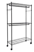 NEW Portable Closet Organizer Garment Rack with Hanging Shelf – Adjustable Clothes Hanger Storage 7251256 - with | Sold by Uncle Wiener's Wholesale