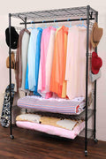 NEW Portable Closet Organizer Garment Rack with Hanging Shelf – Adjustable Clothes Hanger Storage 7251256 - with | Sold by Uncle Wiener's Wholesale