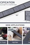 New Portable Dog Ramp Stairs 63 x 17 Inch – Durable Pet Ramp with 250 lbs Capacity 2408221 - with | Sold by Uncle Wiener's Wholesale