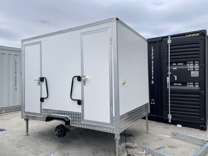 New Portable Dual - Stall Restroom Unit ��� Commercial Grade & Mobile - Ready SU052312 - with | Sold by Uncle Wiener's Who