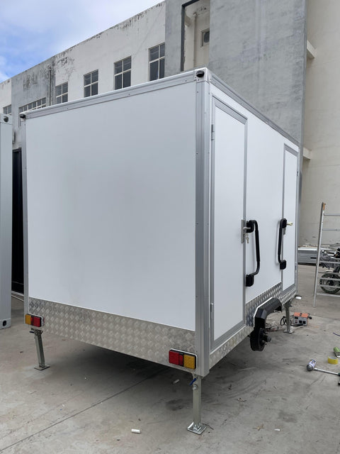 New Portable Dual - Stall Restroom Unit ��� Commercial Grade & Mobile - Ready SU052312 - with | Sold by Uncle Wiener's Who